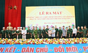 Bắc Ninh: Ra mắt mô hình Hội Cựu chiến binh phường Đào Viên với công tác bảo đảm trật tự an toàn giao thông